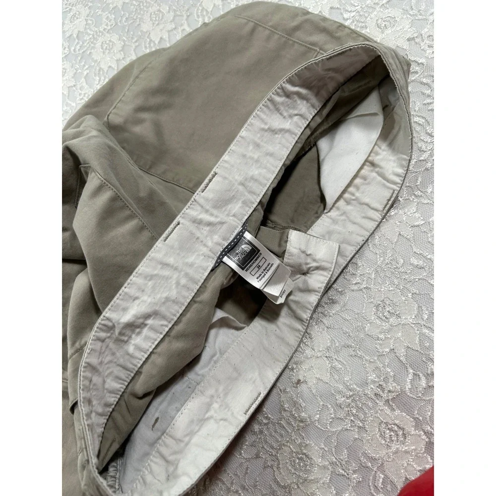 The North Face Mens Chino Pants Khaki Tan Straight Leg 34 Short Gorpcore Hiking